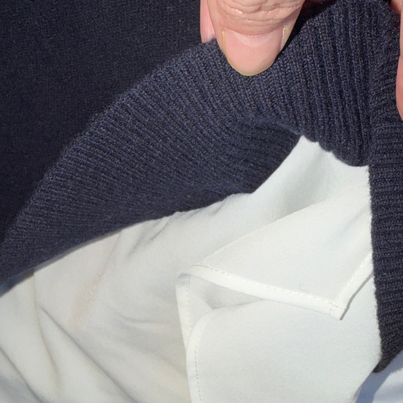 Ted Baker London Blue Sweater with Pearl Collar - Picture 7 of 9